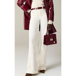 J. Crew Wide-leg velvet Sailor trouser Size 29